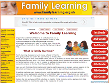 Tablet Screenshot of familylearning.org.uk